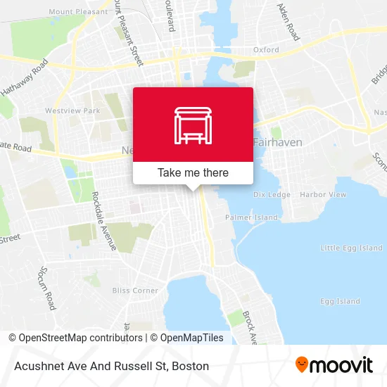 Acushnet Ave And Russell St map