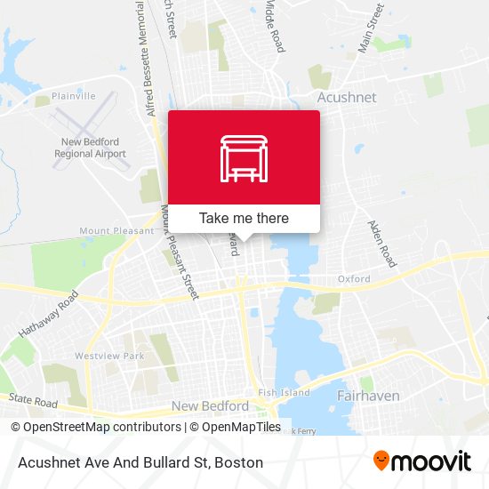 Acushnet Ave And Bullard St map