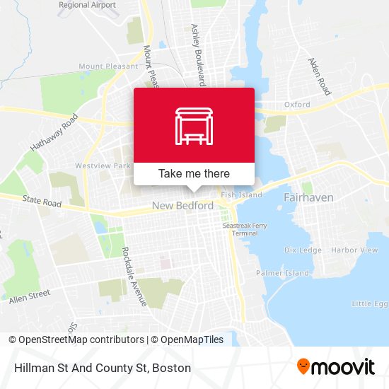 Hillman St And County St map