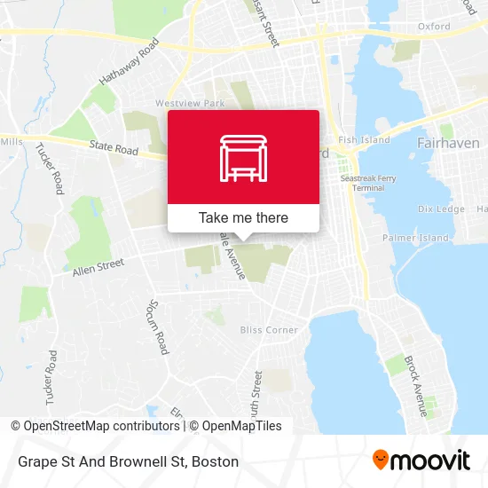 Grape St And Brownell St map