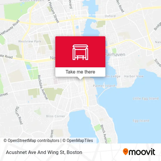 Acushnet Ave And Wing St map