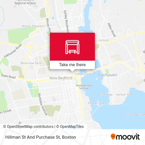 Hillman St And Purchase St map