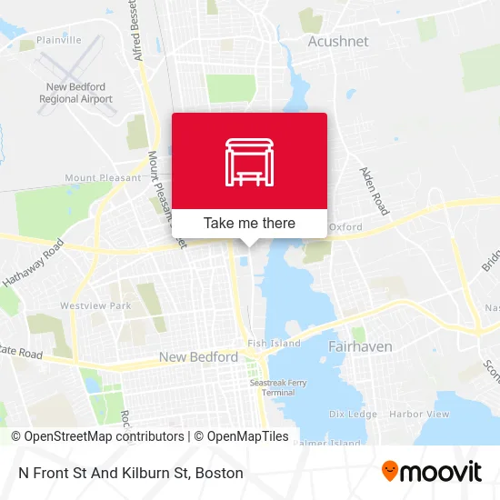 N Front St And Kilburn St map