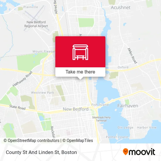 County St And Linden St map