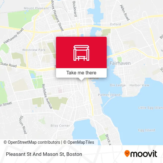 Pleasant St And Mason St map