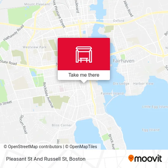 Pleasant St And Russell St map