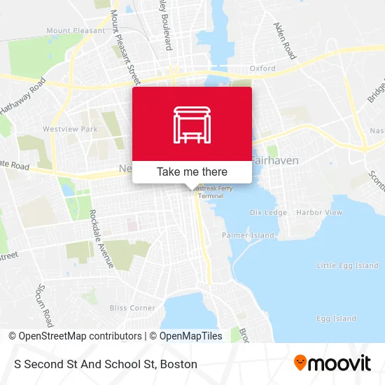S Second St And School St map