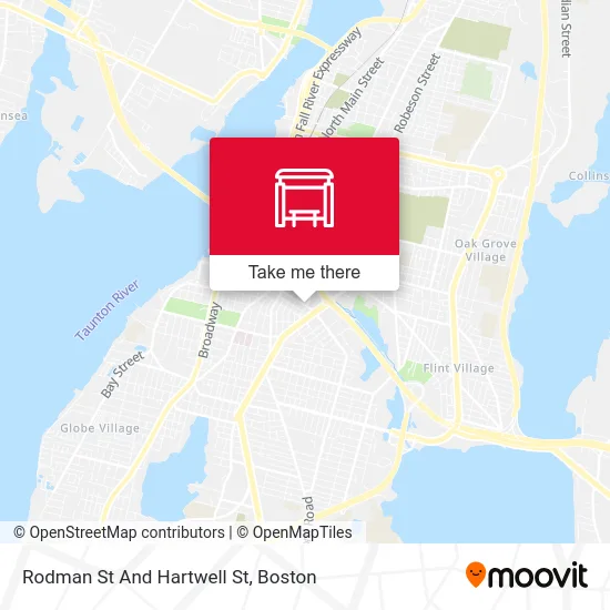 Rodman St And Hartwell St map