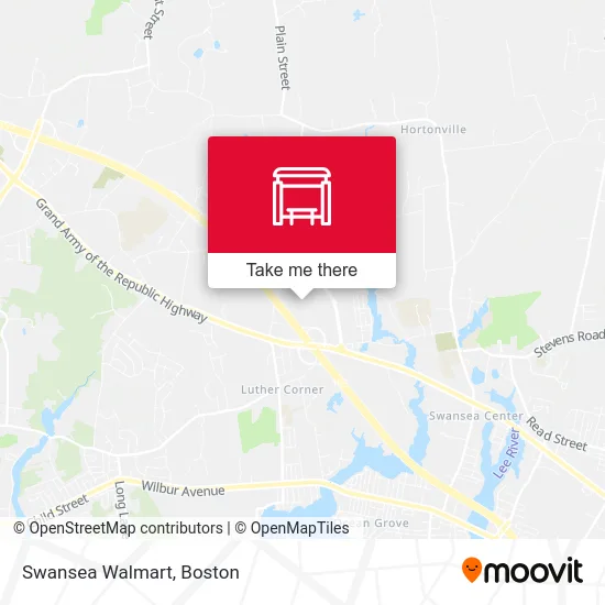 Swansea Walmart map