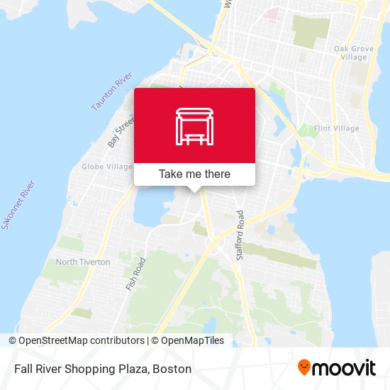 Mapa de Fall River Shopping Plaza