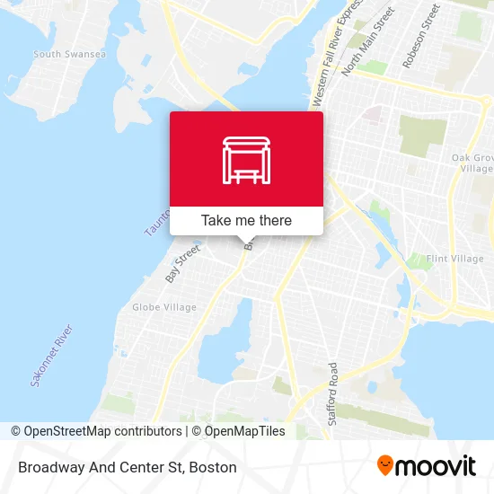 Broadway And Center St map