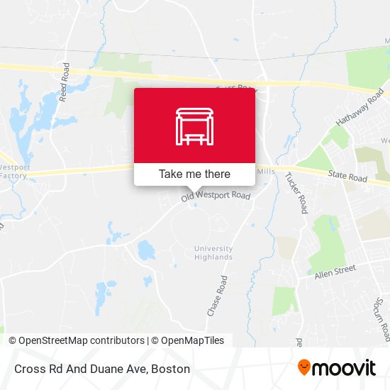 Mapa de Cross Rd And Duane Ave