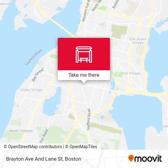 Brayton Ave And Lane St map