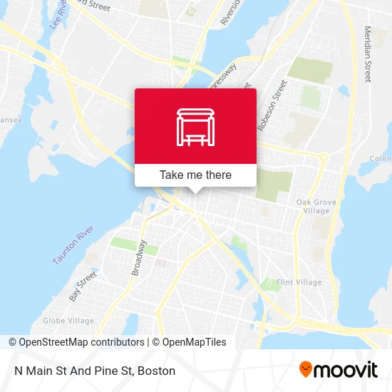 N Main St And Pine St map