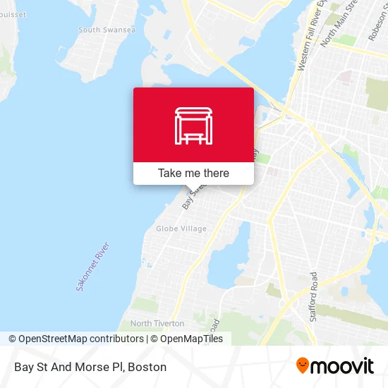 Bay St And Morse Pl map