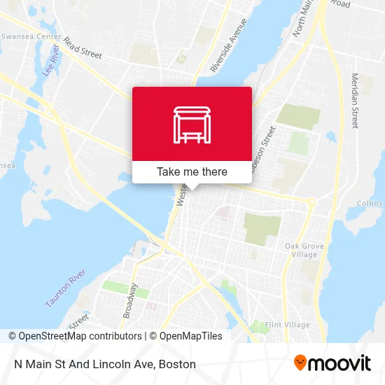 N Main St And Lincoln Ave map