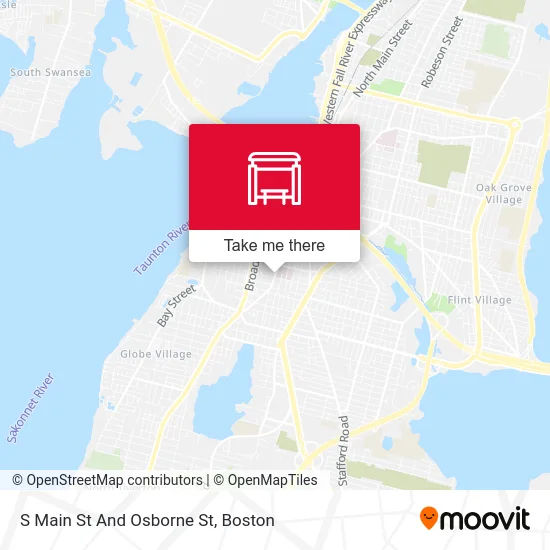 S Main St And Osborne St map