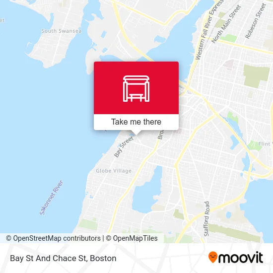 Mapa de Bay St And Chace St