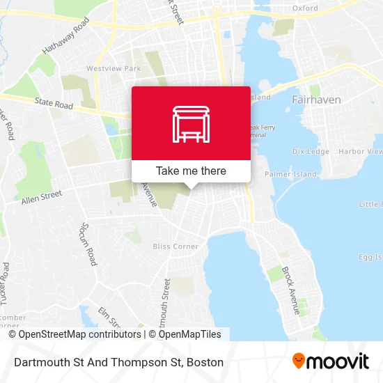 Dartmouth St And Thompson St map