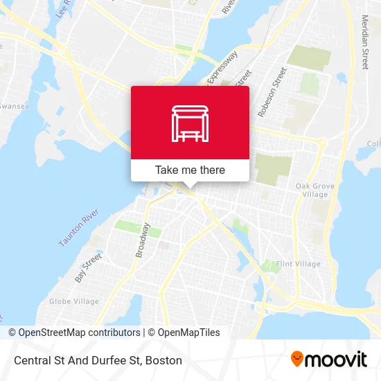 Central St And Durfee St map