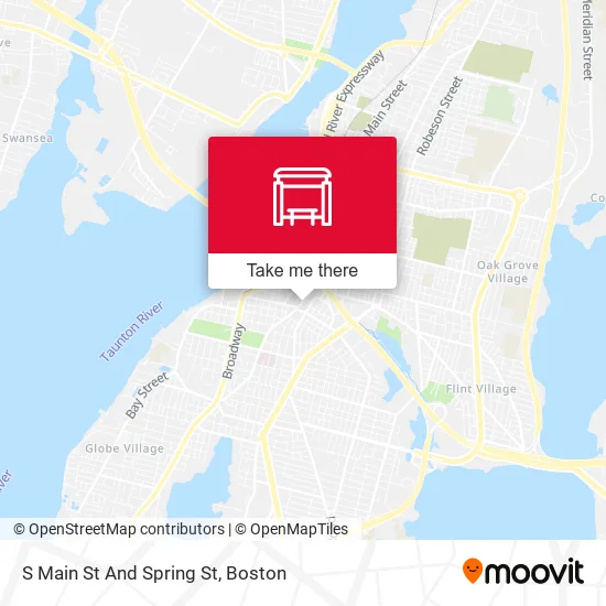 S Main St And Spring St map