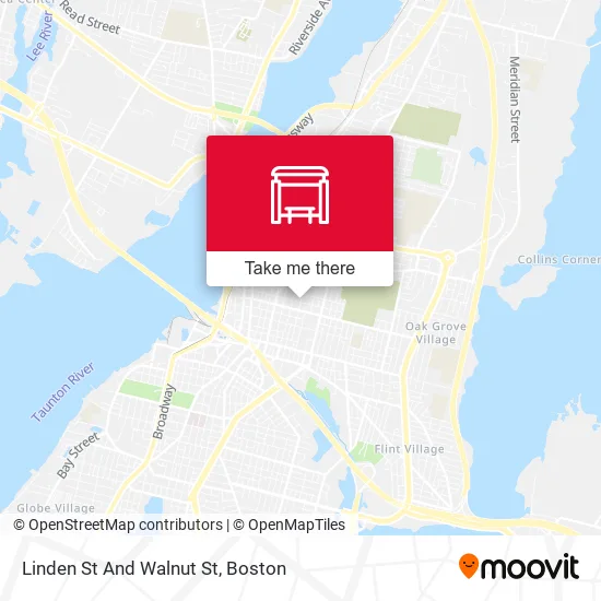Linden St And Walnut St map