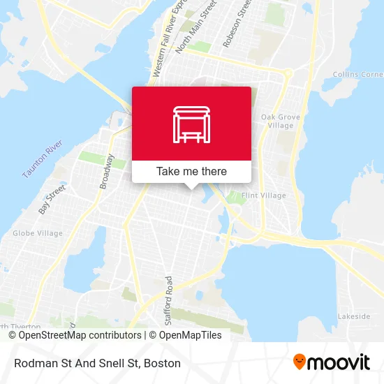 Rodman St And Snell St map