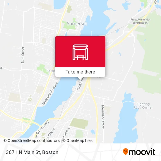 3671 N Main St map