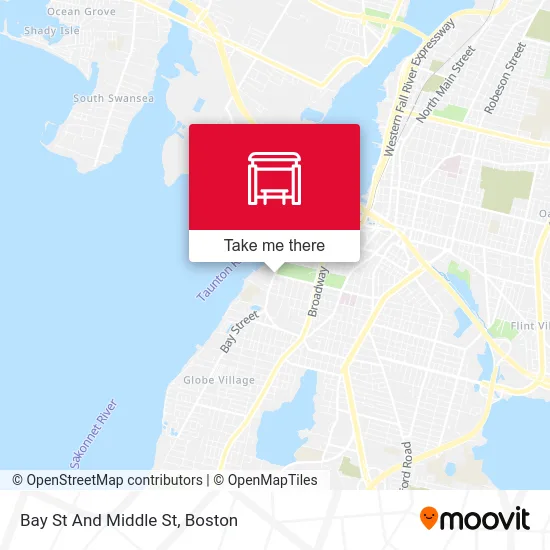 Bay St And Middle St map