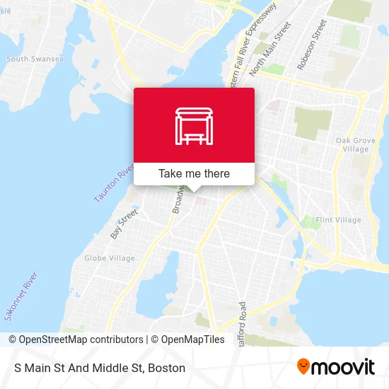 S Main St And Middle St map