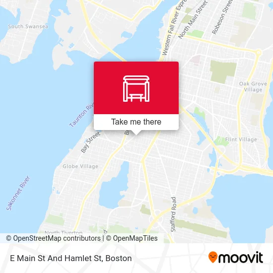 E Main St And Hamlet St map