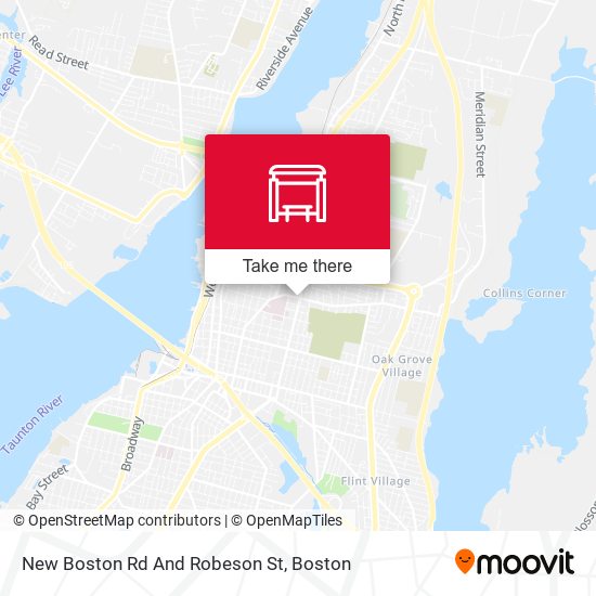 Mapa de New Boston Rd And Robeson St
