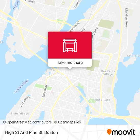 High St And Pine St map