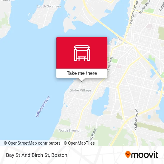 Bay St And Birch St map