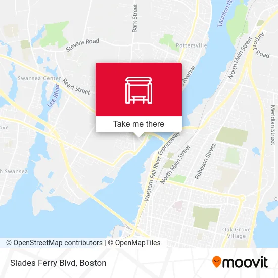 Slades Ferry Blvd map