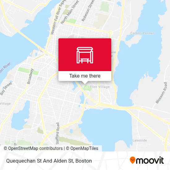 Quequechan St And Alden St map