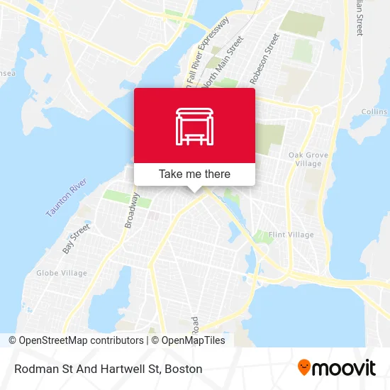 Rodman St And Hartwell St map