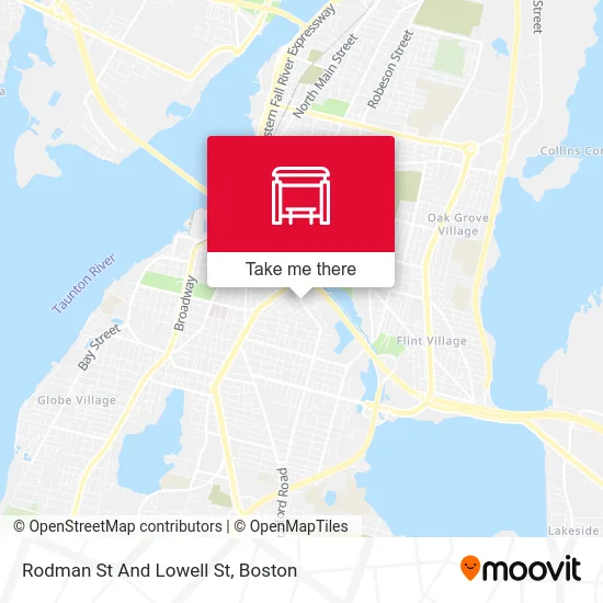 Rodman St And Lowell St map