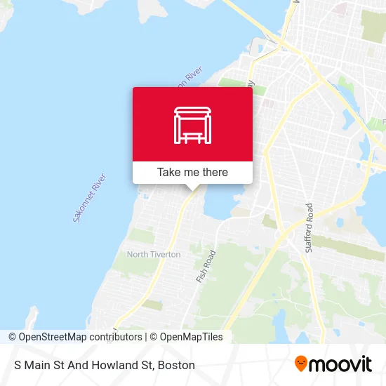 S Main St And Howland St map