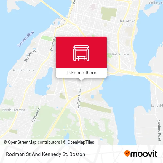 Rodman St And Kennedy St map