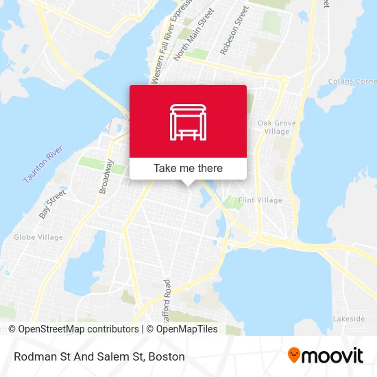 Rodman St And Salem St map