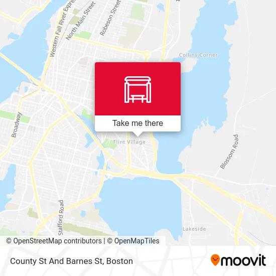 County St And Barnes St map
