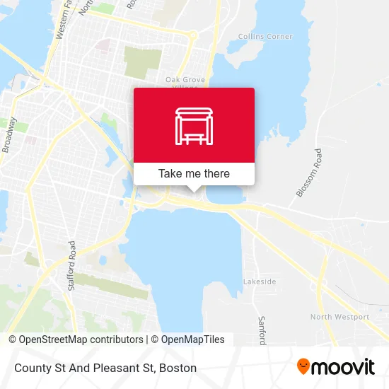 County St And Pleasant St map