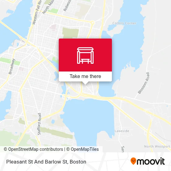 Pleasant St And Barlow St map