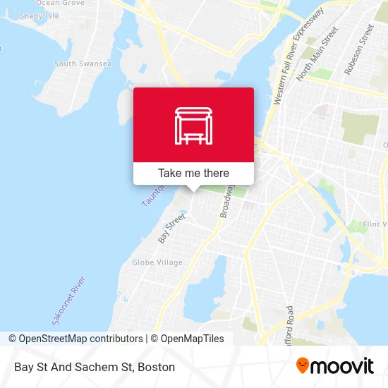 Bay St And Sachem St map