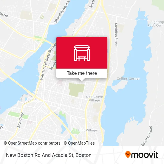 New Boston Rd And Acacia St map