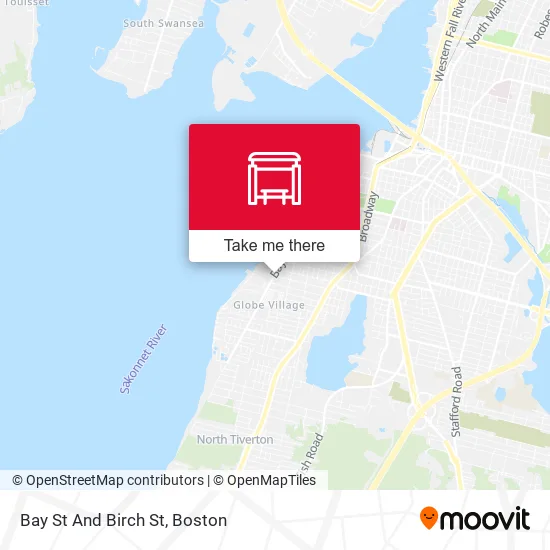 Bay St And Birch St map