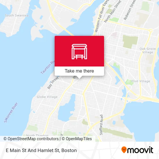 E Main St And Hamlet St map