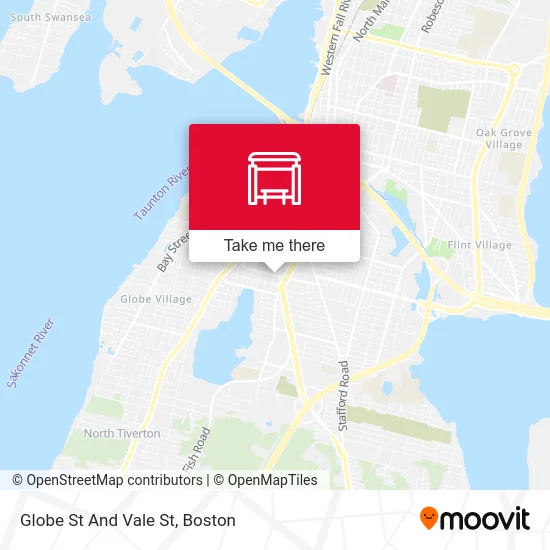 Globe St And Vale St map