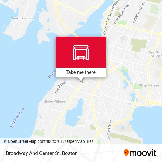 Broadway And Center St map